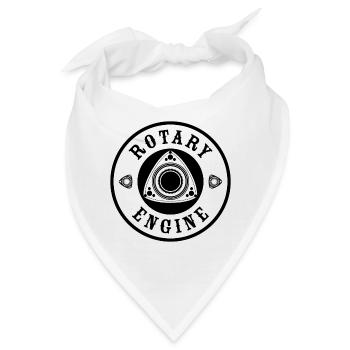 Rotary Engine - Weiß - Bandana - Weiß - Vorne