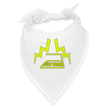 IRON WOMAN Blitz Super Mama Muttertag Geschenk - Bandana - Weiß - Vorne