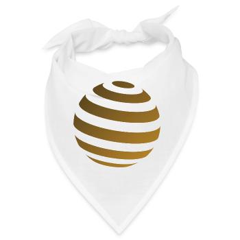 3d Kreis Kugel - Bandana - Weiß - Vorne