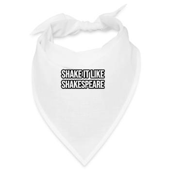Shake it like Shakespeare - Bandana - Weiß - Vorne