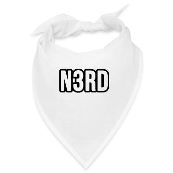 Nerd - Bandana - Weiß - Vorne