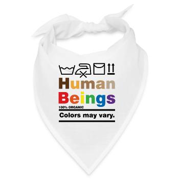 Human beings Rassismus Toleranz Menschenrechte - Bandana - Weiß - Vorne
