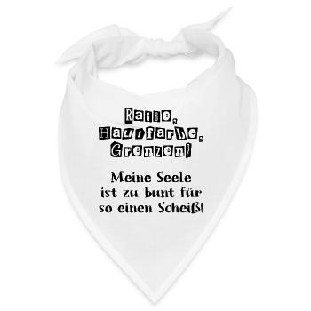 Bunte Seele - Bandana - Weiß - Vorne