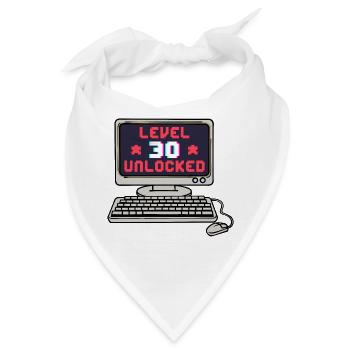 Dreißigster Geburtstag 30er 30 Jahre Alt Spruch - Bandana - Weiß - Vorne