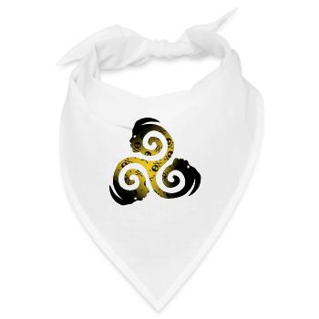 Triskèle Grund skulls - Bandana - Weiß - Vorne