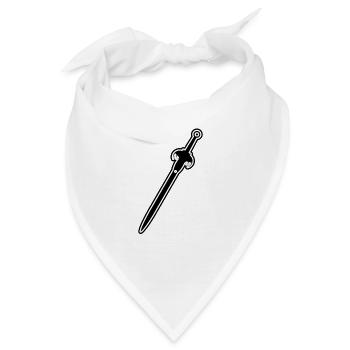 Schwert - Bandana - Weiß - Vorne