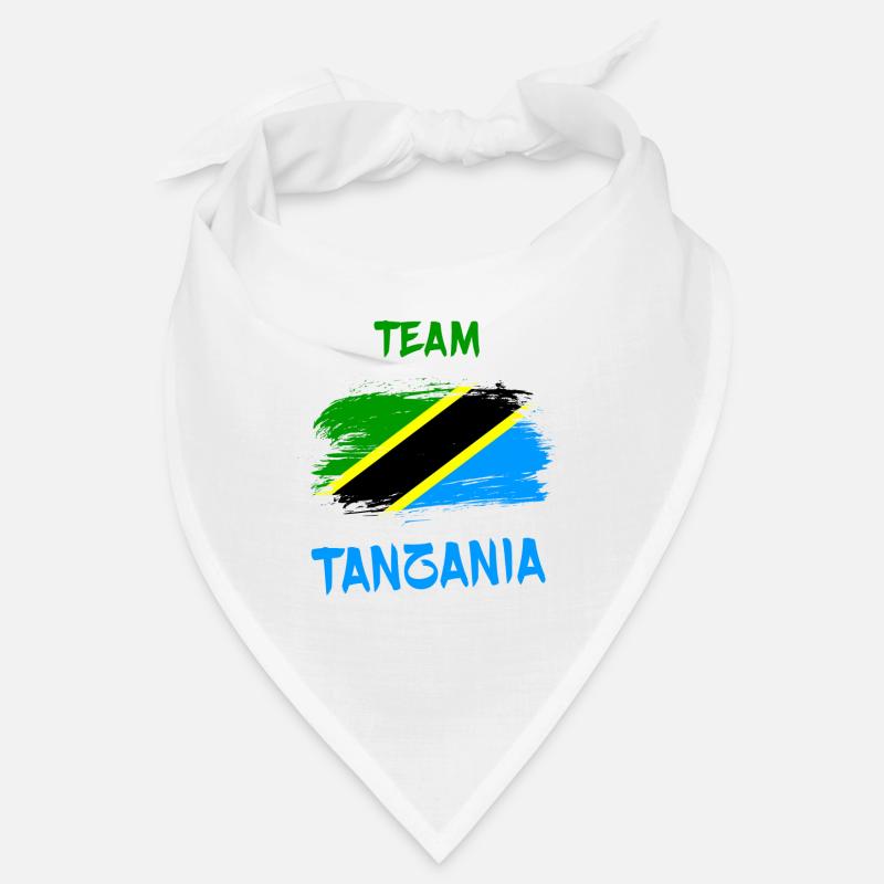 Conception du drapeau de l’équipe tanzanienne - Bandana - blanc