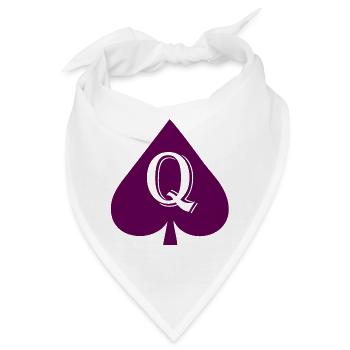 Queen of Spades - Bandana - Weiß - Vorne