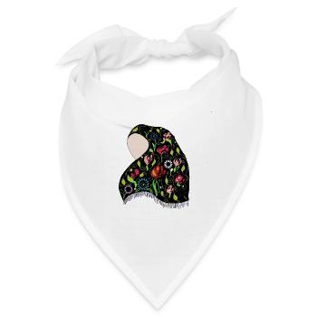 Taschentuch - Bandana - Weiß - Vorne