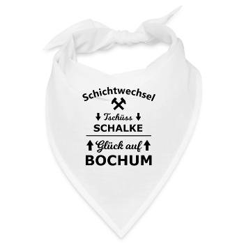 Schichtwechsel im Pott - Bandana - Weiß - Vorne