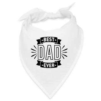 Bester Vater. - Bandana - Weiß - Vorne