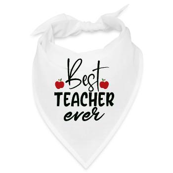 Bester Lehrer aller Zeiten - Bandana - Weiß - Vorne