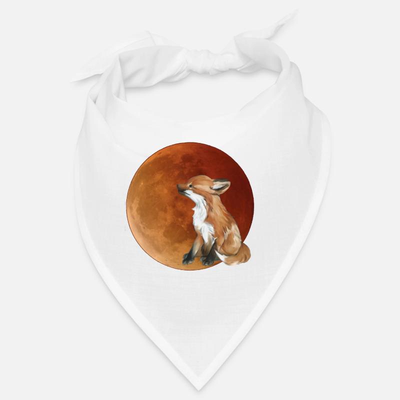 Moon fox in the evening light Bandana
