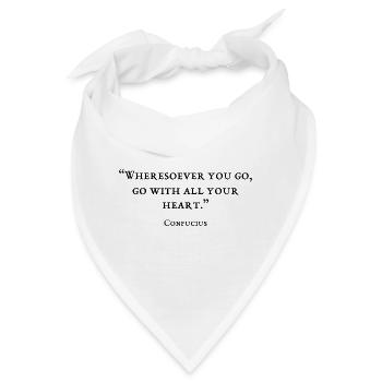 Zitat des Philosophen - Bandana - Weiß - Vorne