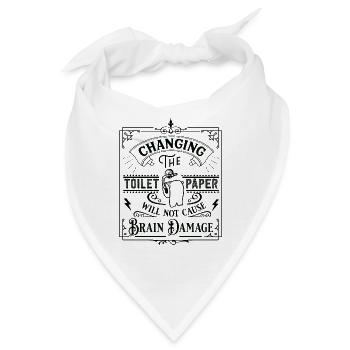 Toilettenpapier ändern - Bandana - Weiß - Vorne