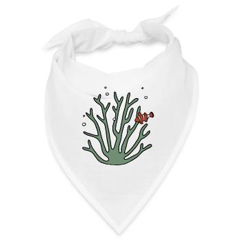 Koralle Anemonenfisch - Bandana - Weiß - Vorne
