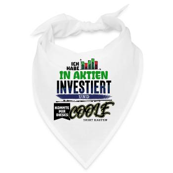 Börse Investieren Finanzen Statement - Bandana - Weiß - Vorne