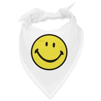 Lächeln - Bandana - Weiß - Vorne