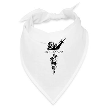 Burgund - Bandana - Weiß - Vorne