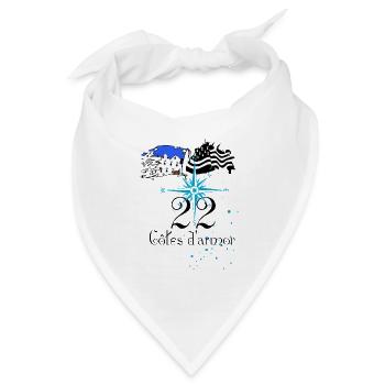 Côtes d'armor - Bandana - Weiß - Vorne