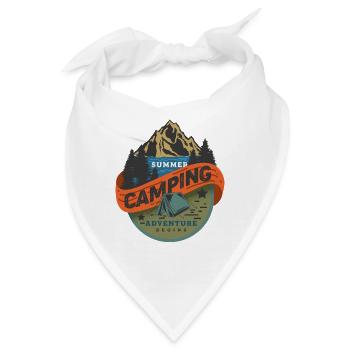 Sommer Camping Abenteuer beginnt - Bandana - Weiß - Vorne