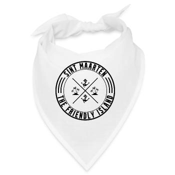 Sint Maarten Die freundliche Insel - Bandana - Weiß - Vorne