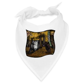 Drückjagd - Bandana - Weiß - Vorne
