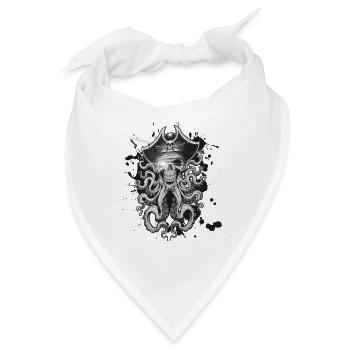 Tentakel-Piraten - Bandana - Weiß - Vorne