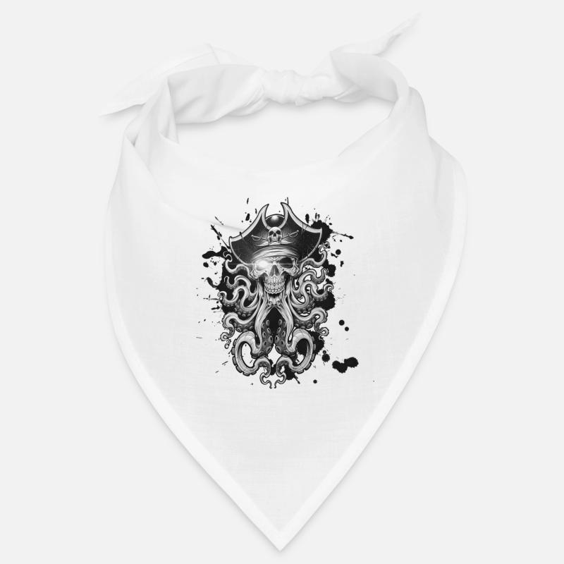 Pirate tentacule - Bandana - blanc
