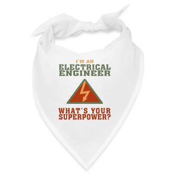Lustiges Elektrotechnik-Zitat für Elektrotechnik - Bandana - Weiß - Vorne
