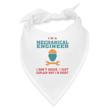 Lustiges Maschinenbau-Zitat für Mechanical - Bandana - Weiß - Vorne