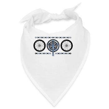 Räder Kurbel Fahrrad - Bandana - Weiß - Vorne