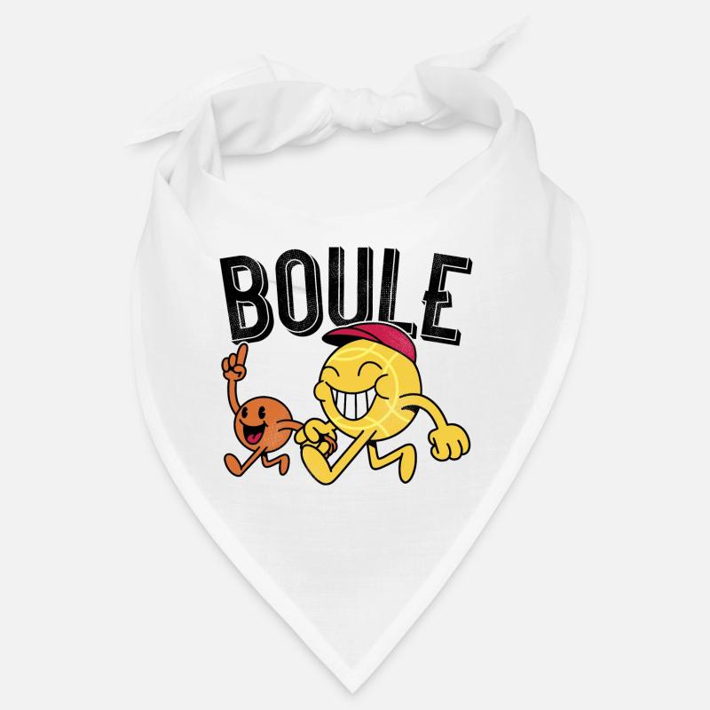 Boules ball with pork go to boules Bandana