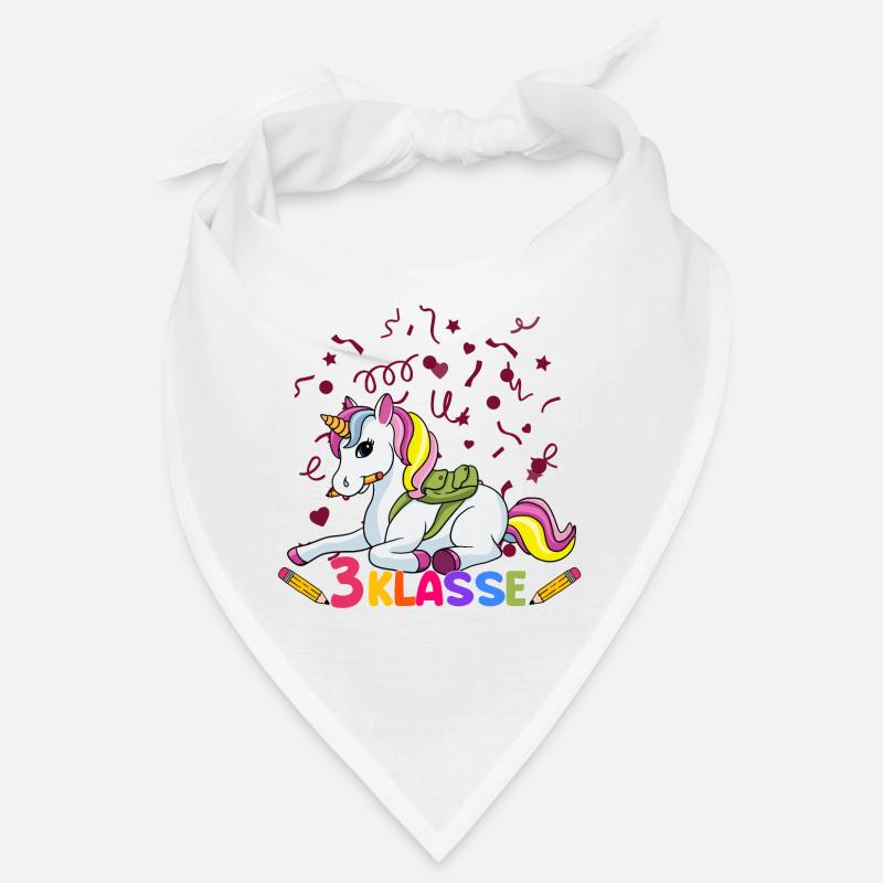 3. Klasse Schule Einhorn Mädchen Bandana