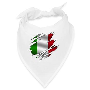 Italien - Italien - Zerrissenes Design - Bandana - Weiß - Vorne
