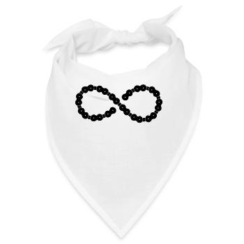 Fahrradkette Fahrrad Biker - Bandana - Weiß - Vorne