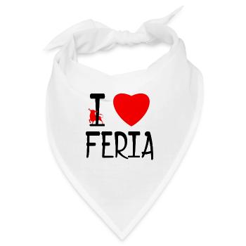 I love feria - Bandana - Weiß - Vorne