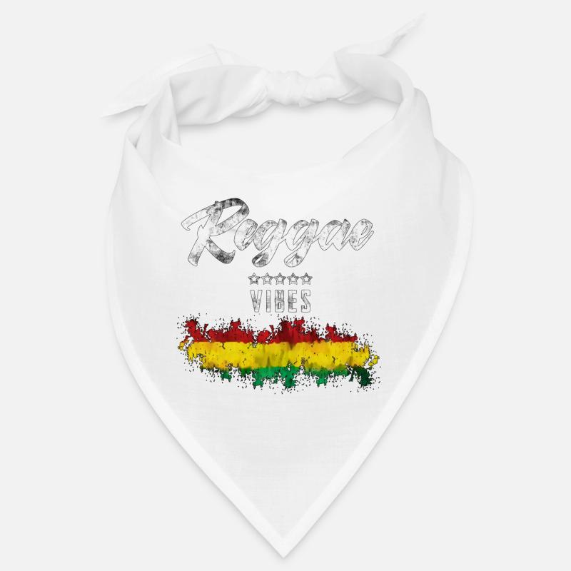 Reggae Vibes Noir Imprimé Cascade Bandana