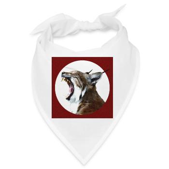 Luchs Wildkatzen Freiheit - Bandana - Weiß - Vorne