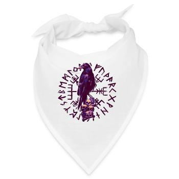 Wikingerkrähe - Bandana - Weiß - Vorne