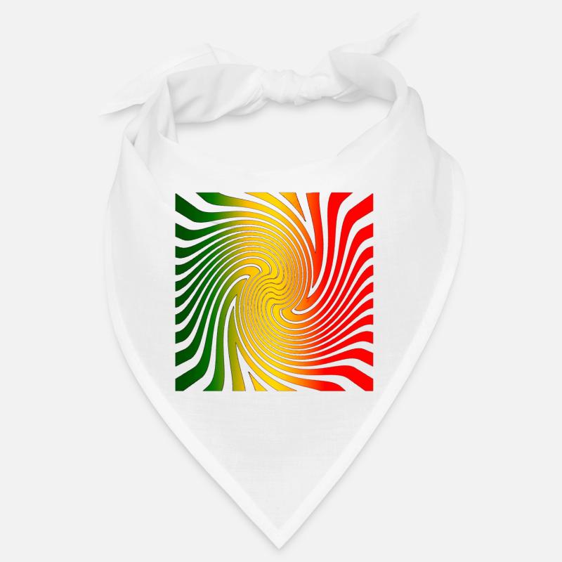 Psychedelic spiral design with rainbow colors Bandana