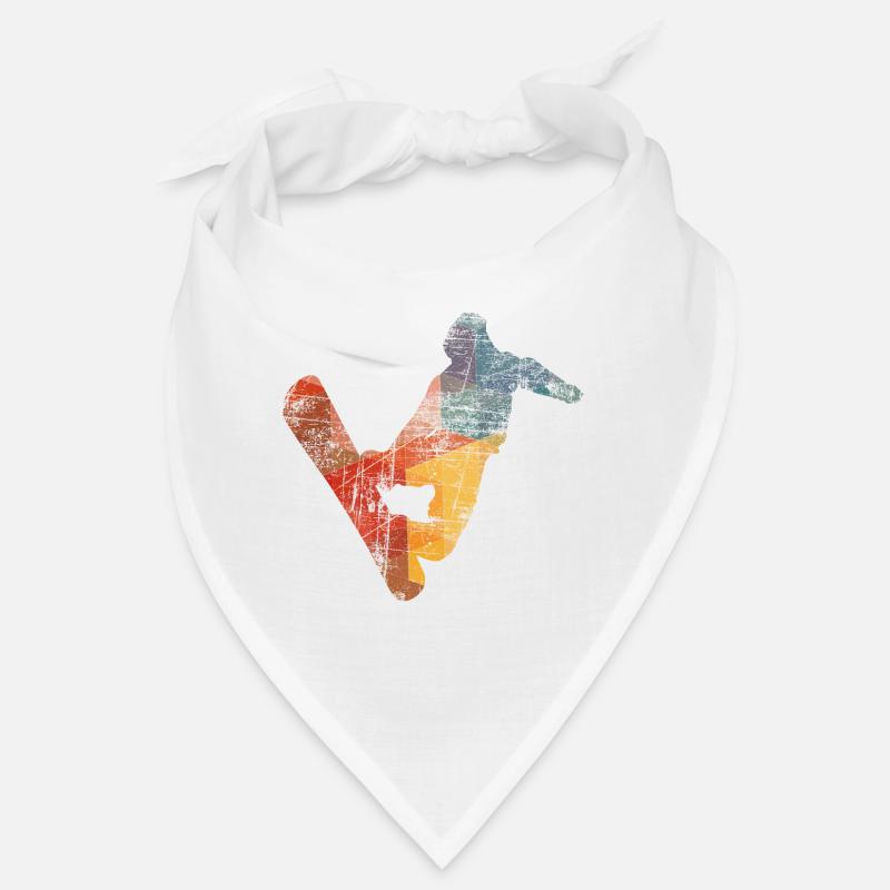 Snowboard Snowboarder - Bandana - blanc