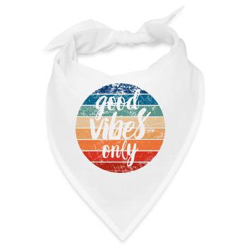 Nur gutes V - Bandana - Weiß - Vorne