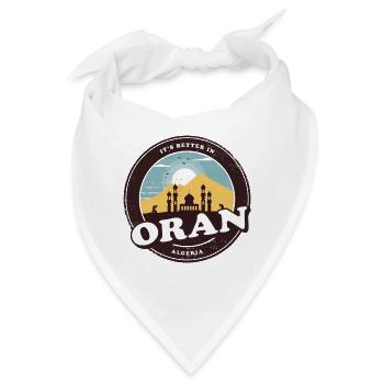 Oran Algerien Moschee Design - Bandana - Weiß - Vorne