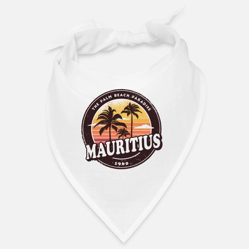 Ile Maurice Vintage Beach Design / Idée Cadeau Bandana