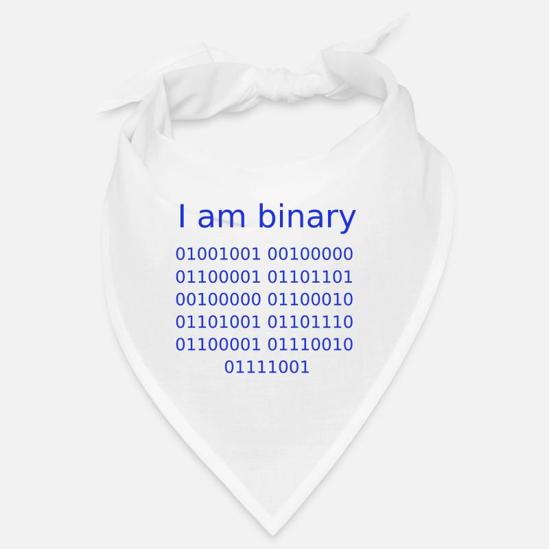 I am binary (Blue) Bandana