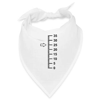 25 Jahre alt 25 Geburtstag - Bandana - Weiß - Vorne