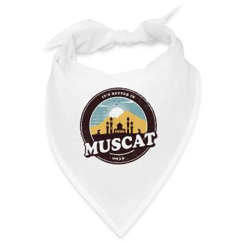Maskat Oman Moschee Design - Bandana - Weiß - Vorne