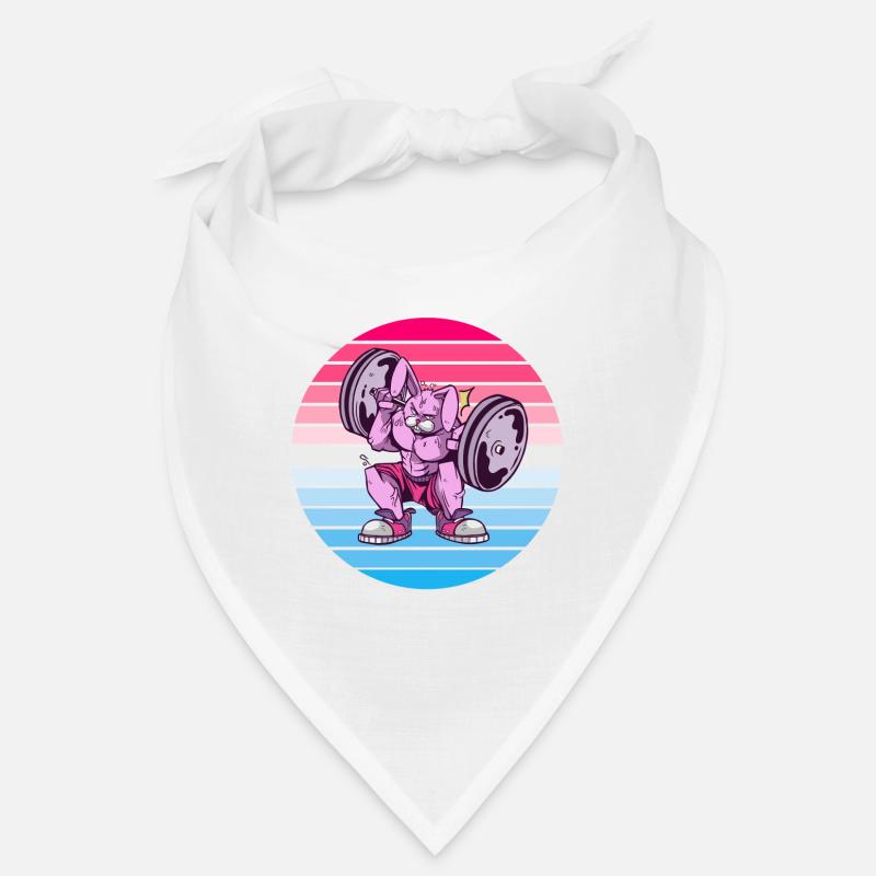 Rabbit Bodybuilder Design Bandana
