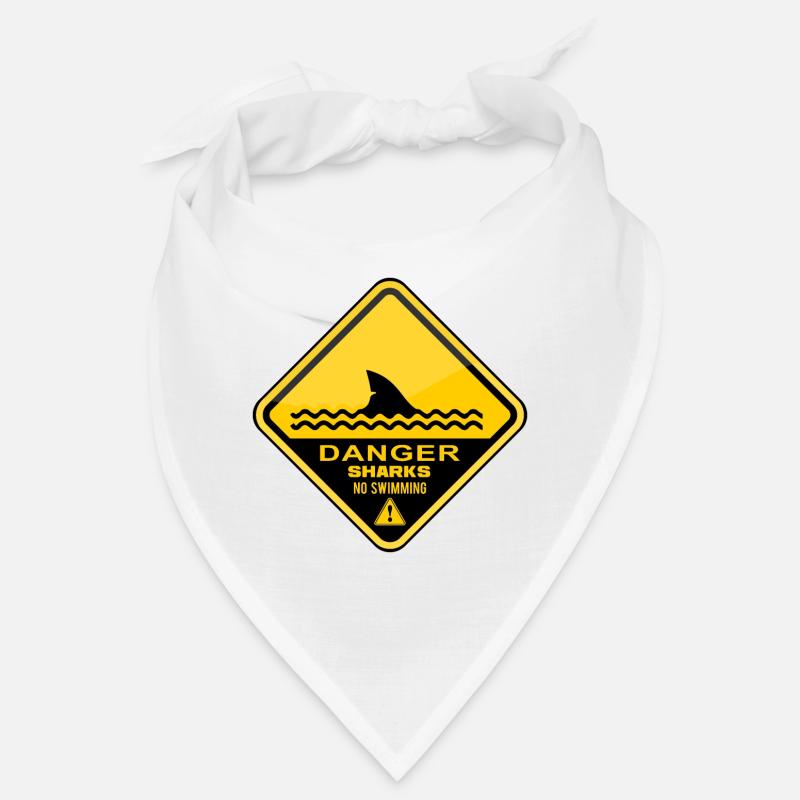 Danger Requins Pas de natation Bandana